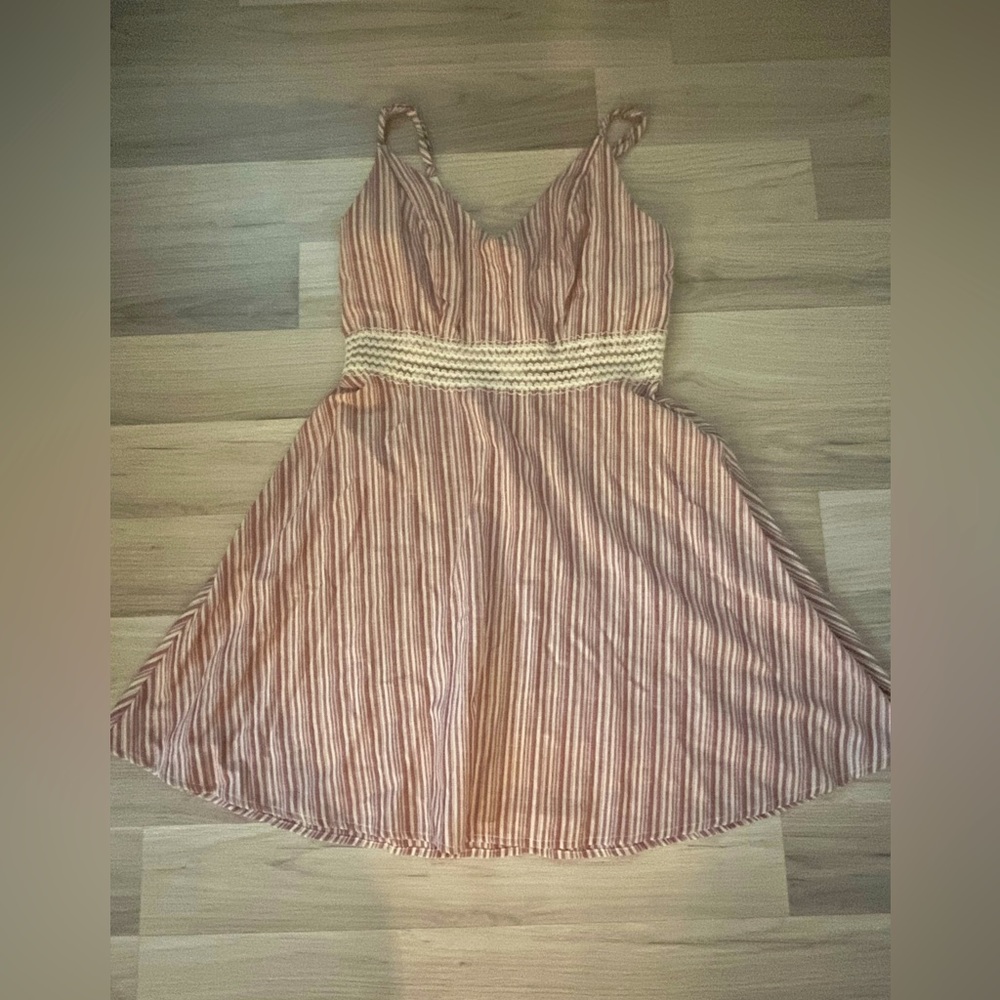red striped dress - spaghetti straps